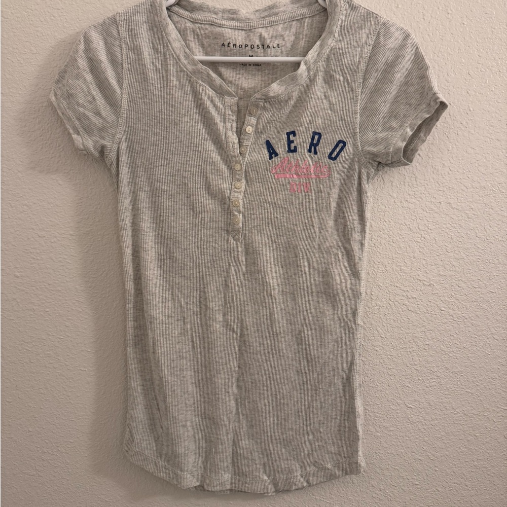 Aeropostale Gray Short Sleeve Tee